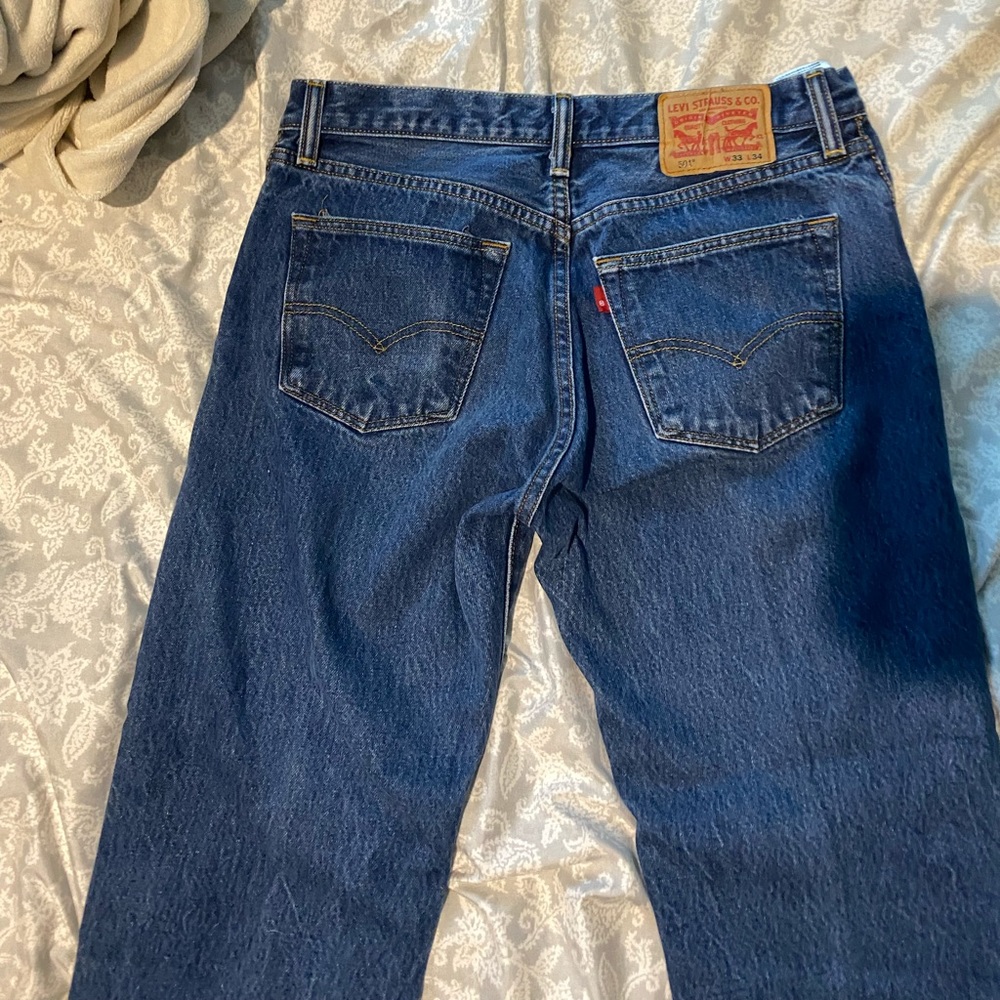 Levi's 501 dark wash jeans, W33 L34